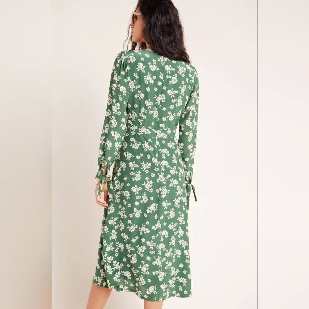 Anthropologie Kachel Saiorse Floral Midi Dress Size 12 NWT - Picture 2 of 10